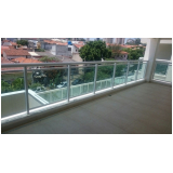 Guarda Corpo Alumínio Branco