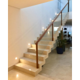 Guarda Corpo de Alumínio Branco